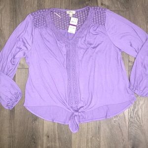Style & Co purple top size xxl NWT